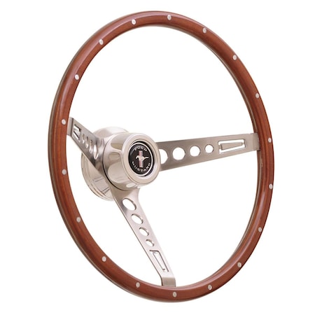 Gt Performance 35-5457 GT Retro Wood Mustang Style Steering Wheel GT374623